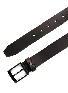 Ceinture Tommy Hilfiger Adan en cuir noir pour homme