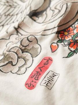 T-shirt Superdry Tokyo Beige pour homme