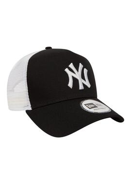 Casquette New Era New York Yankees Clean Trucker Blanc