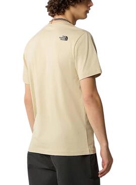 Maillot The North Face Fine Tee Beige Homme