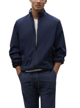 Veste Ecoalf James Bleu Marine Pour Homme