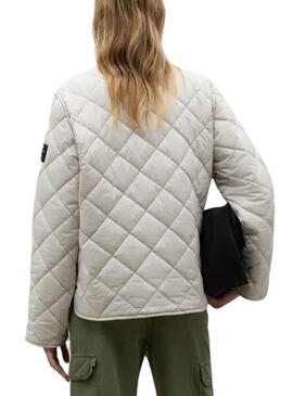 Veste Ecoalf Musa Beige pour Femme