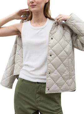 Veste Ecoalf Musa Beige pour Femme