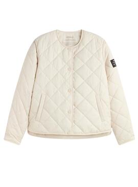 Veste Ecoalf Musa Beige pour Femme