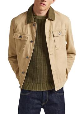 Veste Pepe Jeans Valtari beige pour homme