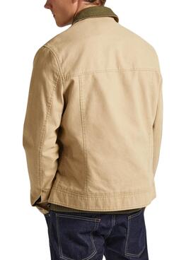 Veste Pepe Jeans Valtari beige pour homme