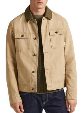 Veste Pepe Jeans Valtari beige pour homme