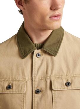 Veste Pepe Jeans Valtari beige pour homme