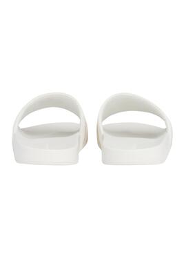 Sandales Tommy Hilfiger tressées blanches Logo