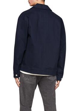 Veste Tommy Jeans Trucker Regular Marine Homme
