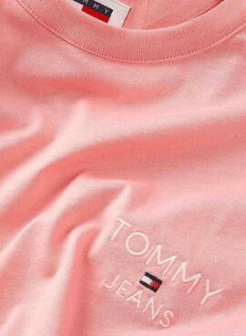 Maillot Tommy Jeans Corp Rose pour Homme