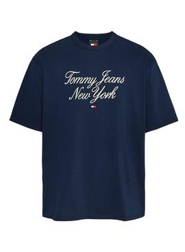 Maillot Tommy Jeans Over Serif Marine Pour Homme