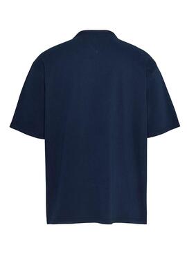 Maillot Tommy Jeans Over Serif Marine Pour Homme