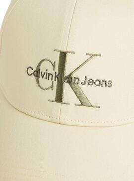 Casquette Calvin Klein Monogramme Beige pour Homme