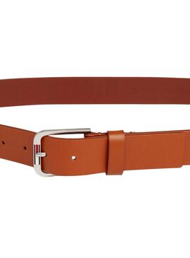 Ceinture Tommy Jeans Austin Camel pour Homme