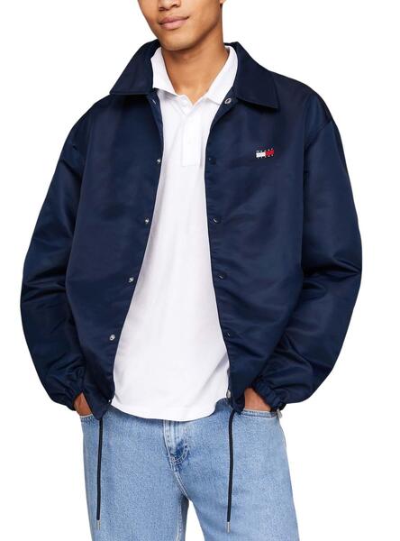 Veste Tommy Jeans Coach Marine pour Homme