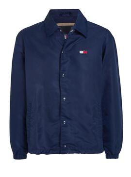 Veste Tommy Jeans Coach Marine pour Homme
