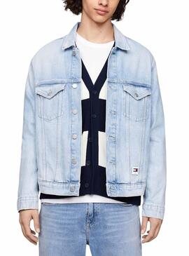 Veste Tommy Jeans Ryan bleue pour homme.