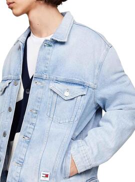 Veste Tommy Jeans Ryan bleue pour homme.