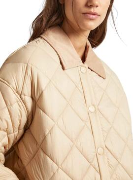 Veste Pepe Jeans Shine Beige pour femme