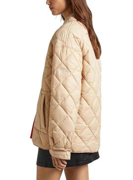 Veste Pepe Jeans Shine Beige pour femme