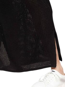 Jupe maxi noire Tommy Jeans pour femme