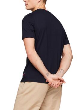 Maillot Tommy Hilfiger Label HD Bleu Marine Homme
