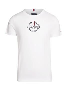 T-shirt Tommy Hilfiger Global Blanc pour Homme