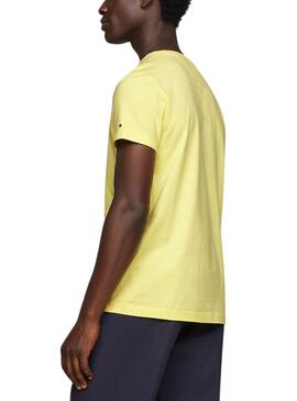 Maillot Tommy Hilfiger Logo Jaune pour Homme