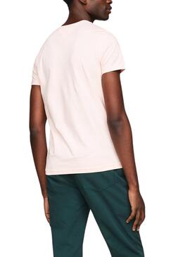 T-shirt Tommy Hilfiger Stretch Rose pour Homme