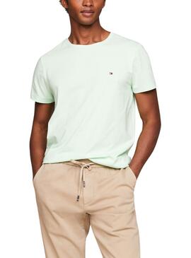 T-shirt Tommy Hilfiger Stretch vert pour homme