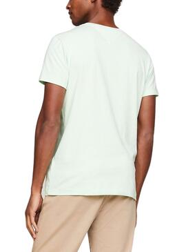 T-shirt Tommy Hilfiger Stretch vert pour homme