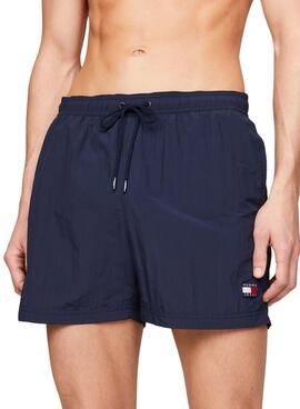 Maillot de bain Tommy Jeans Crinkle Marine pour homme