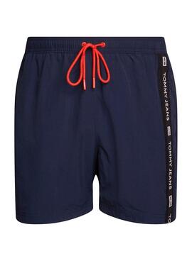 Maillot de bain Tommy Jeans Side Tape Marine pour homme