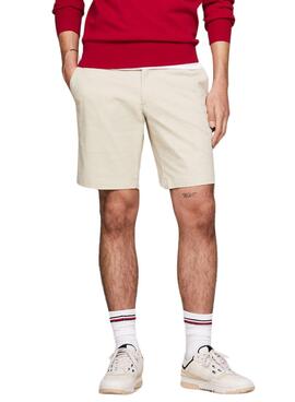 Shorts Tommy Hilfiger Bermuda Brooklyn beige pour homme