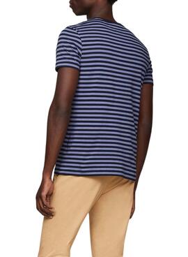 Maillot Tommy Hilfiger Stretch Slim Rayures Bleu