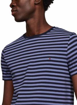 Maillot Tommy Hilfiger Stretch Slim Rayures Bleu