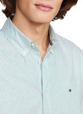 Chemise Tommy Hilfiger 1985 Oxford à rayures vertes