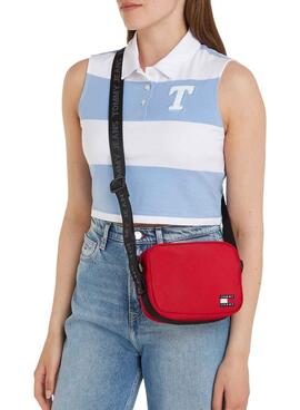 Sac à bandoulière Tommy Jeans Essential Crossover Rouge Femme