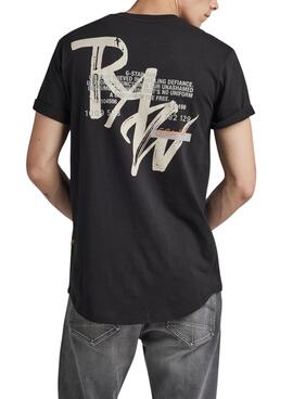 Chemise G-Star Back Graphic Lash Noir Homme