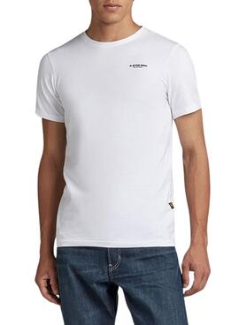 Maillot G-Star Slim Base Blanc pour Homme