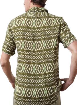 Chemise Altonadock Éthnique Verte Pour Homme