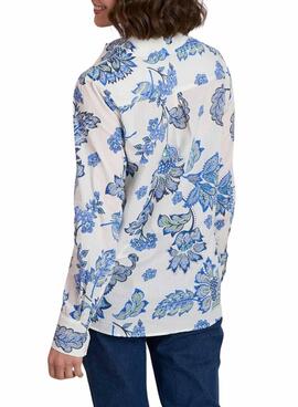 Chemise Naf Naf Florale Beige pour Femme
