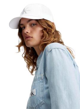 Casquette Calvin Klein Monogram Blanc