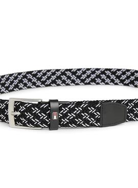 Ceinture homme élastique noire Tommy Hilfiger Adan