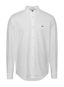 Chemise Tommy Jeans Entry Oxford Blanc pour Homme