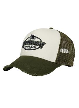 Casquette Superdry Trucker verte pour femme