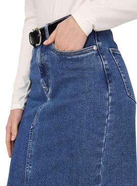 Jupe Only Siri Denim Foncé Pour Femme