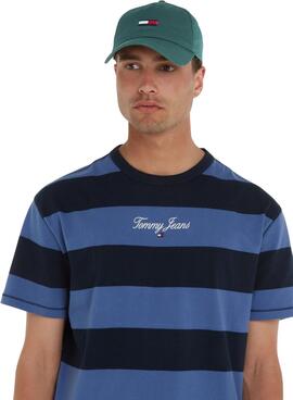 Casquette Tommy Jeans Elongated Flag Vert