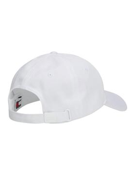 Casquette Tommy Jeans Elongated Flag Blanc